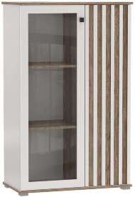 Шкаф комбинированный 51.03 Либерти опора h=20мм Белый / Дуб Каньон