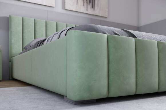 Кровать с ортопедическим основанием Нега 120х200, Мятный Кровать с ортопедическим основанием Нега 120х200, Мятный