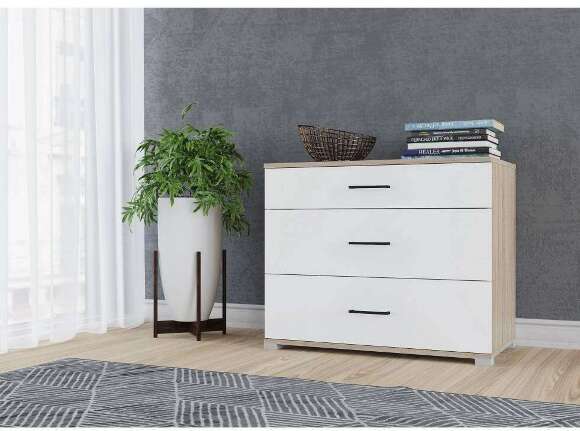 Комод с ящиками Victor, дуб сонома/белый Комод с ящиками Victor, дуб сонома/белый