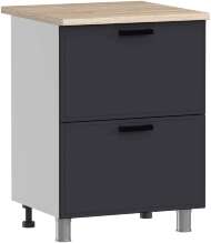 МК Аленушка Н2Я 600 Магнолия Сталь,скоба черный (со столешницей) МК Аленушка Н2Я 600 Магнолия Сталь,скоба черный (со столешницей)