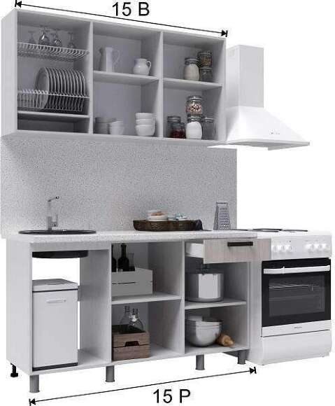 Кухня Тоскана, 1,5м Кухня Тоскана, 1,5м
