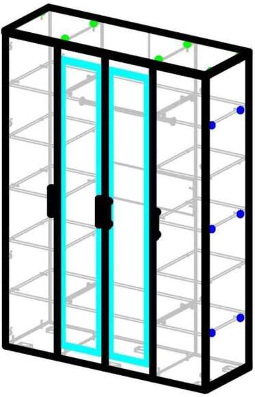 Бруно Шкаф четырехдверный Дуб Вотан / Серый графит Бруно Шкаф четырехдверный Дуб Вотан / Серый графит