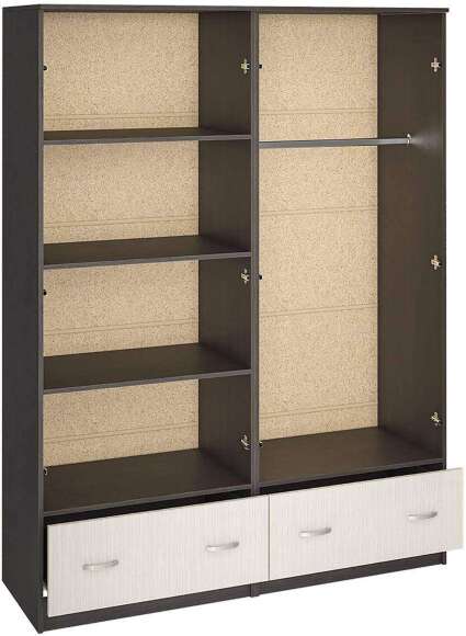 Шкаф четырехстворчатый Ронда ШК-4 (Интерьер Центр) Венге