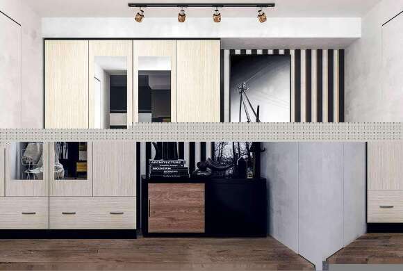 Шкаф четырехстворчатый Ронда ШК-4 (Интерьер Центр) Венге