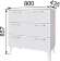 Комод малый Толедо ТК-21, Белый Комод малый Толедо ТК-21, Белый