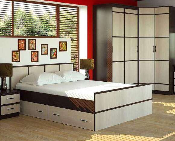 Кровать 160х200 с ящиком Сакура (БТС) с реечным настилом