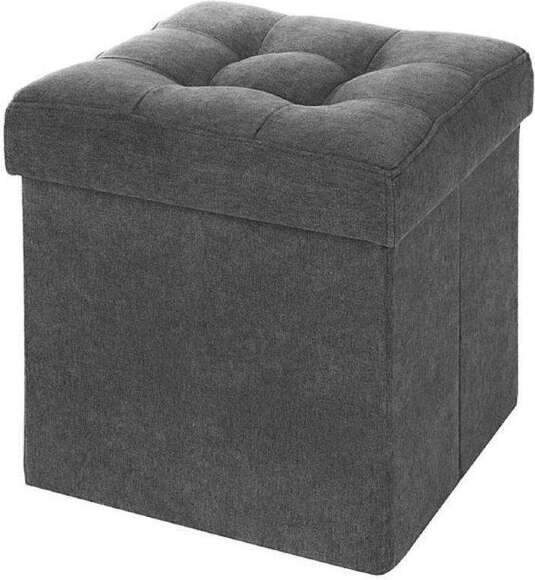 Пуф складной велюр Графит