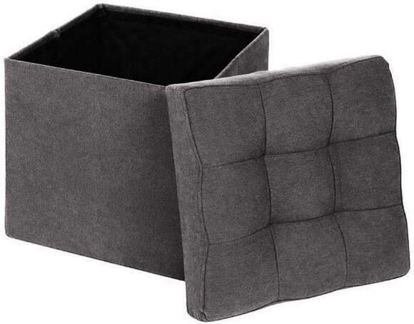 Пуф складной велюр Графит