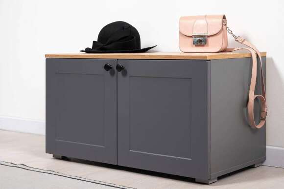 Тумба Остин 13.257, Серый графит, Дуб вотан Тумба Остин 13.257, Серый графит, Дуб вотан