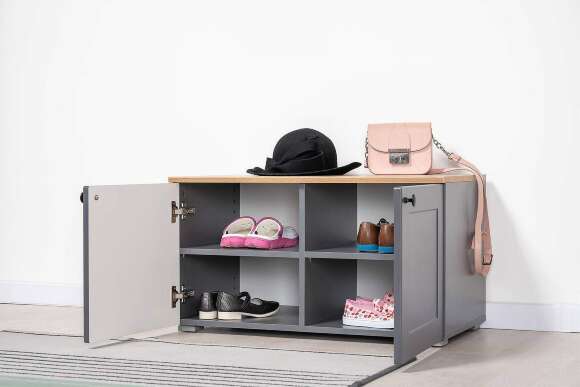 Тумба Остин 13.257, Серый графит, Дуб вотан Тумба Остин 13.257, Серый графит, Дуб вотан