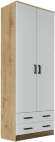 Шкаф Дуэт комбинированный дуб вотан / белый