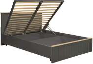 Кровать Прованс (Олмеко) 37.25-02 серый