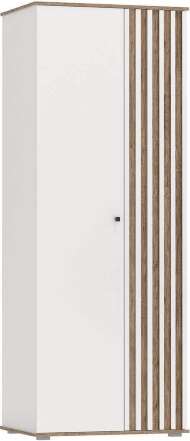 Шкаф для одежды 51.12 Либерти опора h=20мм Белый / Дуб Каньон