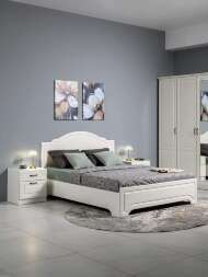 Ливерпуль Кровать 11.08 Белый/Ясень ваниль