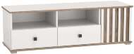Тумба под ТВ 51.06 Либерти опора h=20мм Белый / Дуб Каньон