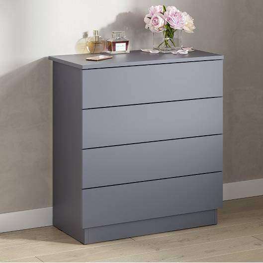 Комод Денвер (Арника) КМ 4 Графит серый