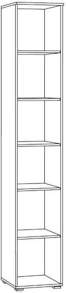 Шкаф-пенал 13.227 Остин Белый шагрень, Дуб Золотой Шкаф-пенал 13.227 Остин Белый шагрень, Дуб Золотой