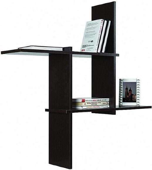 Полка навесная Кубик-3 венге