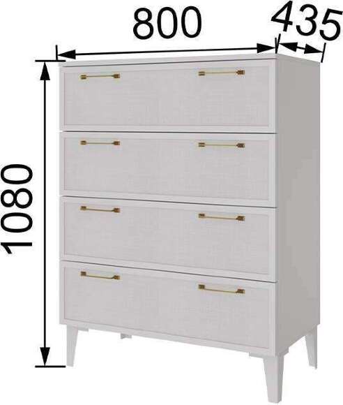 Комод Толедо ТК-20, Белый Комод Толедо ТК-20, Белый