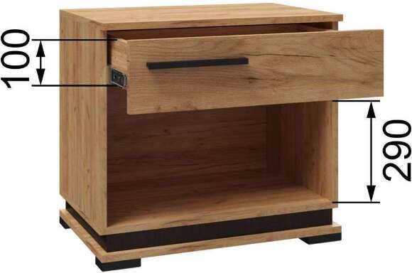Тумба Модена МТ-30, Гикори рокфорд, Венге