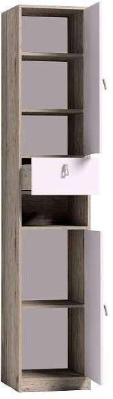 Шкаф-пенал МЦН 8 Комфорт Глазов-мебель (Гаскон Пайн / Белый) Шкаф-пенал МЦН 8 Комфорт Глазов-мебель (Гаскон Пайн / Белый)