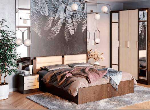 Кровать 160х200 Фиеста NEW (БТС) с настилом из ДСП