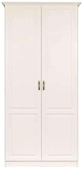 Ливерпуль Шкаф для одежды Белый/Ясень ваниль