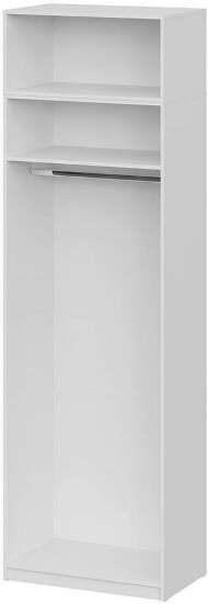 Шкаф с антресолью (полка + штанга) ШК 5 (800), Белый Шкаф с антресолью (полка + штанга) ШК 5 (800), Белый