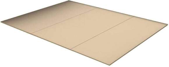 Кровать с настилом ДСП Дели 140х200, дуб молочный/шоколад