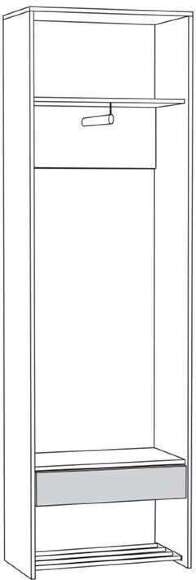 Трувор шкаф для одежды 13.328.02 Дуб Гранж Песочный/Интра