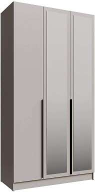 Распашной шкаф с зеркалом Мадрид 1,2, Кашемир Распашной шкаф с зеркалом Мадрид 1,2, Кашемир