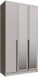 Распашной шкаф с зеркалом Мадрид 1,2, Кашемир Распашной шкаф с зеркалом Мадрид 1,2, Кашемир