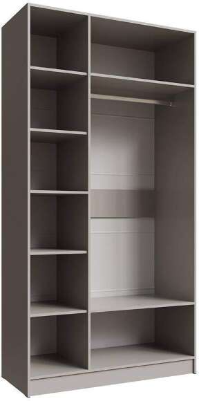 Распашной шкаф с зеркалом Мадрид 1,2, Кашемир Распашной шкаф с зеркалом Мадрид 1,2, Кашемир