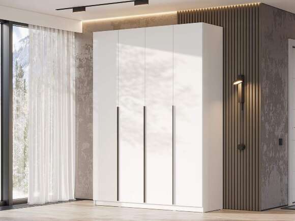 ШК 5 шкаф 1600 + полки 2 комплекта + ящики 1 комплект / Белый