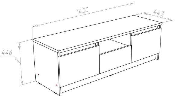 Тумба под ТВ Ларго венге