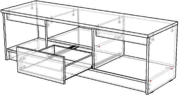 Тумба под ТВ Ларго венге