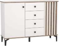 Комод 51.04 Либерти опора h=150мм Белый / Дуб Каньон