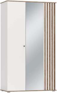 Шкаф для одежды 51.14 Либерти опора 3-х дв. h=20мм Белый / Дуб Каньон