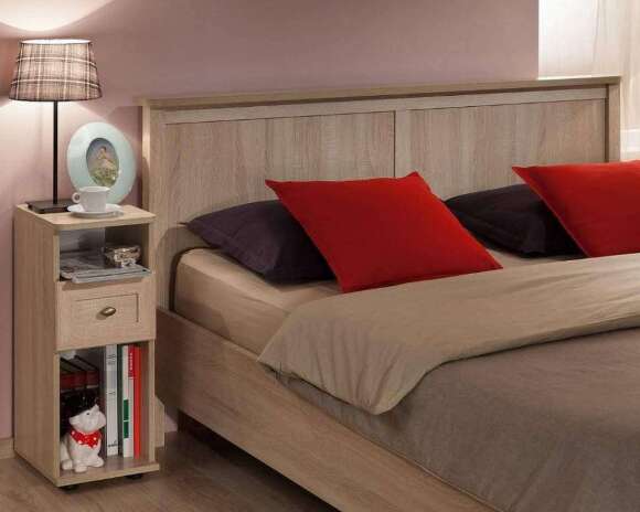 Кровать 160х200 Sherlock 42.2 с подъемным механизмом (Дуб Сонома)