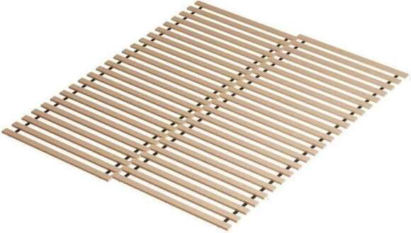 Кровать двойная с реечным настилом Инстайл КР-04 160х200, Бетон, белый Кровать двойная с реечным настилом Инстайл КР-04 160х200, Бетон, белый