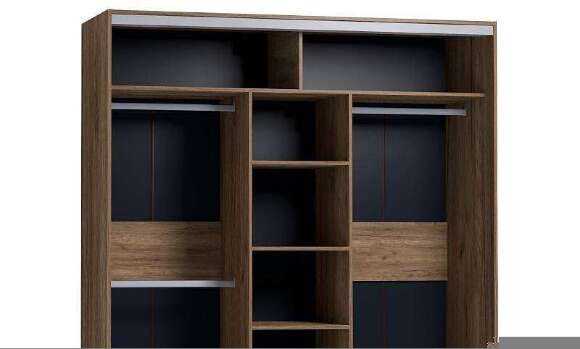 Шкаф-купе Strike 1800 с зеркалом Глазов-мебель (Дуб табачный Craft)