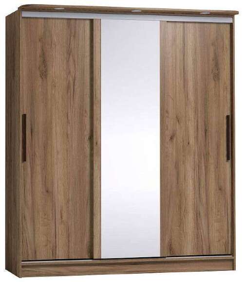 Шкаф-купе Strike 1800 с зеркалом Глазов-мебель (Дуб табачный Craft)