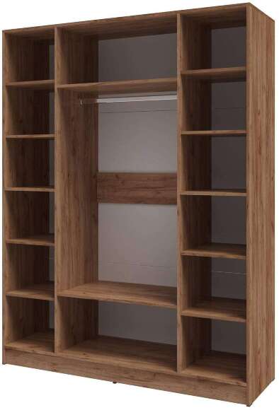 Шкаф Вегас 1600 (ТЭКС) Крафт табачный / Крафт белый