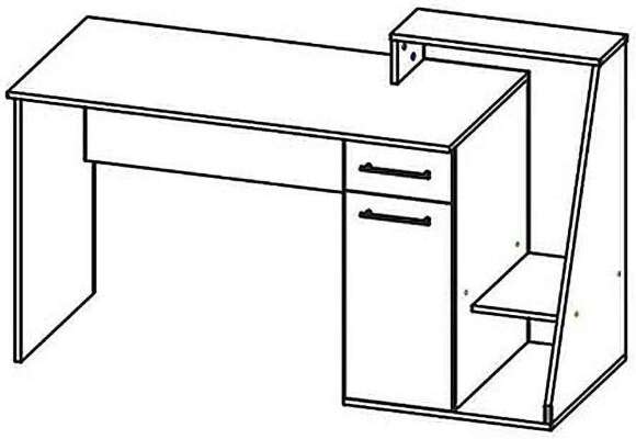 Интел-7 стол компьютерный Бодега Светлый / Темный