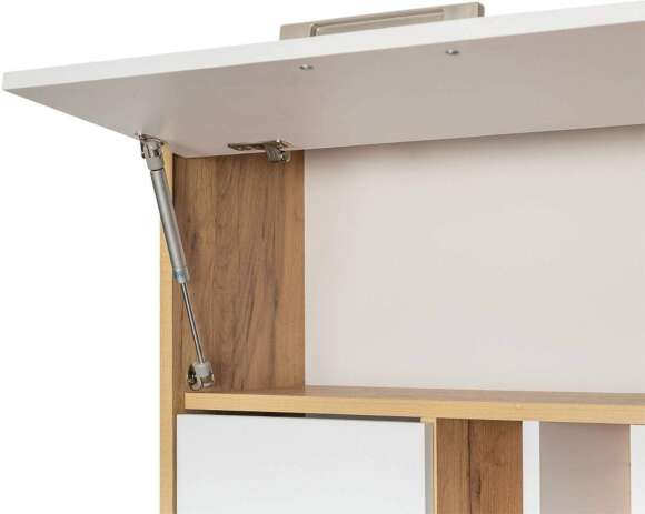 Стол письменный Лайт 03.243 Н, Дуб золотой, Белый Стол письменный Лайт 03.243 Н, Дуб золотой, Белый