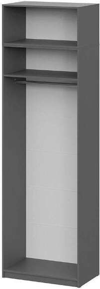 Шкаф с антресолью (полка + штанга) ШК 5 (800), Графит