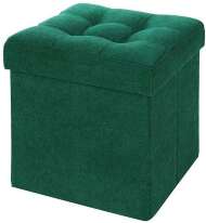 Пуф складной велюр Зеленый