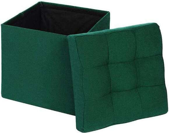 Пуф складной велюр Зеленый