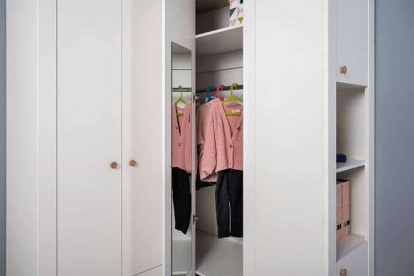 Шкаф угловой Джастин 13.229, Белый шагрень Шкаф угловой Джастин 13.229, Белый шагрень