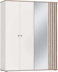 Шкаф для одежды 51.15 Либерти опора 4-х дв. h=20мм Белый / Дуб Каньон